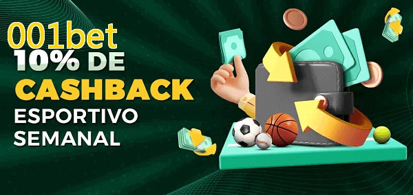 10% de bônus de cashback na 001bet
