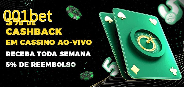 Promoções do cassino ao Vivo 001bet